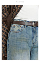 CHIC VEN Retro Women's Jeans Loose Casual  New High Waisted Wide Legs Denim Pant Female Trousers Spring Autumn 2025