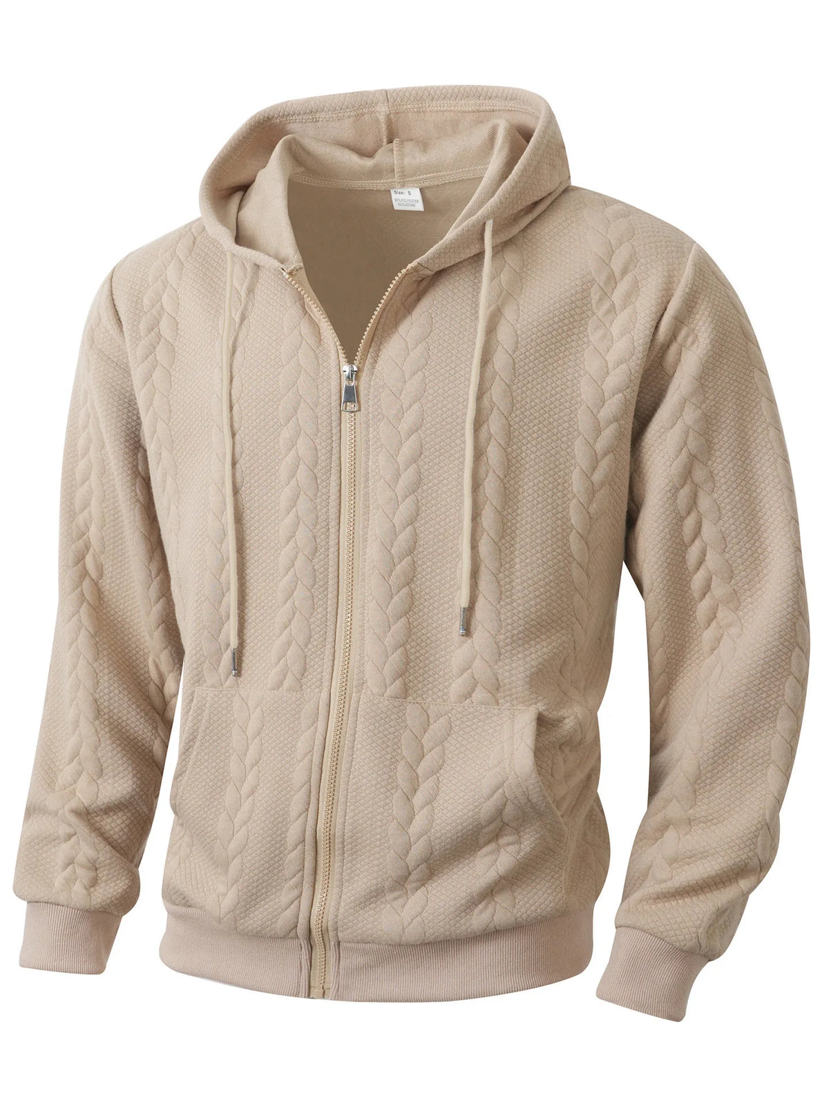 Men's Knit Zip-Up Hoodie