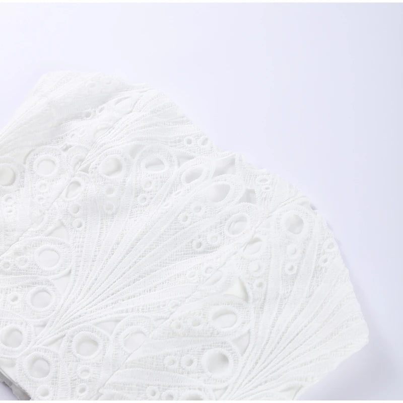 Strapless Eyelet Two-Piece Set