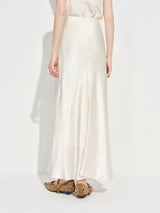 Acetate Trumpet Midi Skirt – Elegant Drape
