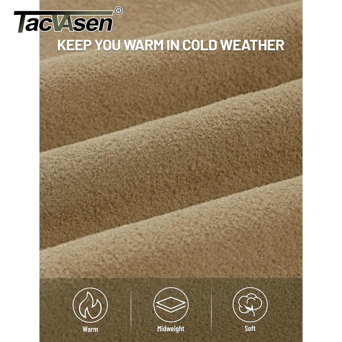TACVASEN Men’s Fleece Crewneck Sweatshirt