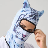 3D Cat Ski Balaclava – Animal Face Covering Hood