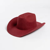 USPOP Wide Brim Wool Cowboy Hat – Unisex Felt Fedora