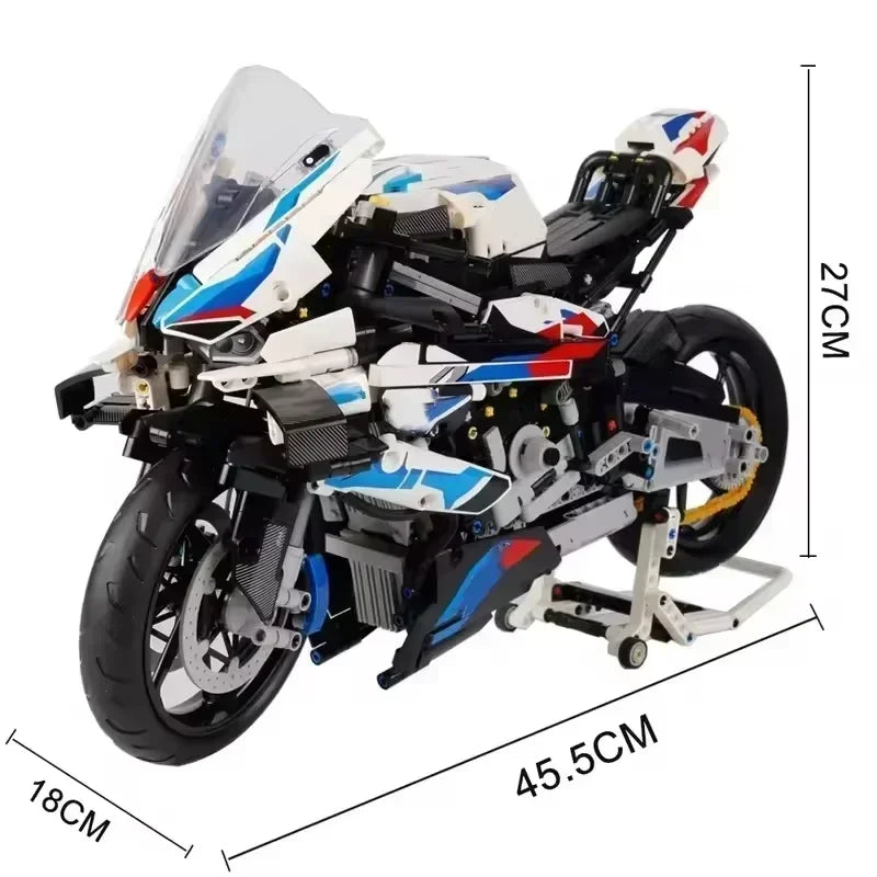 1920pcs Motorcycle Building Bocks Simulation Model Decoration Assembly Model Difficult Moc Toys Boys Educational Creature Gifts