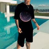 USA-Made Men’s Summer Demon OX Smiling Face 2-Piece Short Set