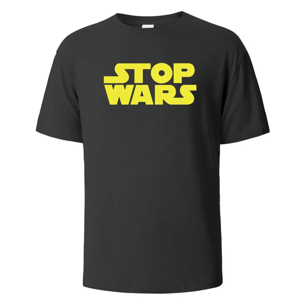 Stop Wars Graphic Cotton T-Shirt