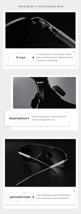 Cook polarizer color-changing sunglasses male driver fishing sunglasses day and night driving special glasses tide