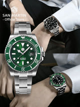 San Martin Upgraded Version 40mm Water Ghost Diver Watch Men Luxury Automatic Mechanical Watches Sapphire Waterproof 200m SN0017