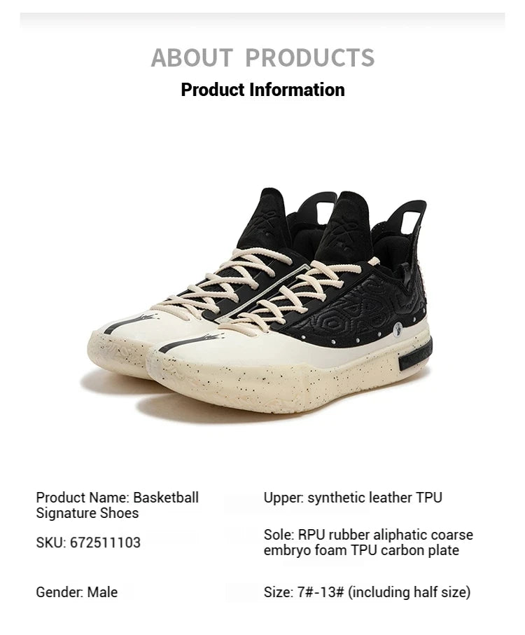 361 Degrees Joker 1 GT Men Basketball Shoes New Breathable Shock-Absorbing Anti-slip Wear-resistant Male Sneakers 672511103