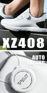 PGM Men's Golf Shoes Sneakers Comfortable Cushioning Knob Lace Waterproof and Anti Slip Height Increase XZ408