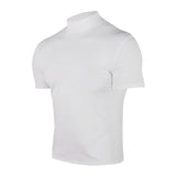 Men's compress T-shirts summer solid color short-sleeved men tops fashion yoga clothes men's tight turtleneck T-shirt