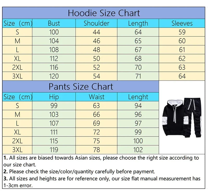 Men's Hooded Sweatshirts Sweatpants All Season Daily Casual Sport Tracksuit Urban Fashion Hooded Streetwear Jogging Hoodie Pants