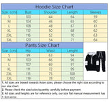 Men's Hooded Sweatshirts Sweatpants All Season Daily Casual Sport Tracksuit Urban Fashion Hooded Streetwear Jogging Hoodie Pants