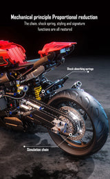 ToylinX 1:5 Motorcycle Building Set, 2024 Pieces