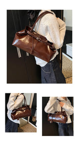 Vintage Handbag for Women Large Capacity 2026 New Underarm Commuting Bag Fashion Female Casual Single Shoulder Tote Bag Handbags