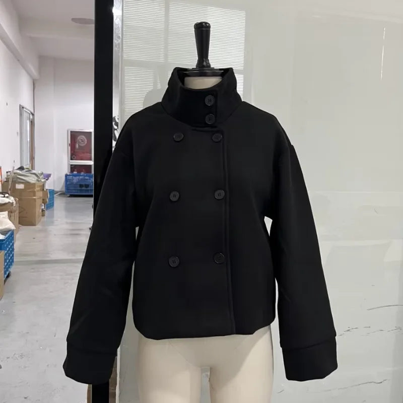 Women's Stand Collar Zip Jacket – Autumn/Winter