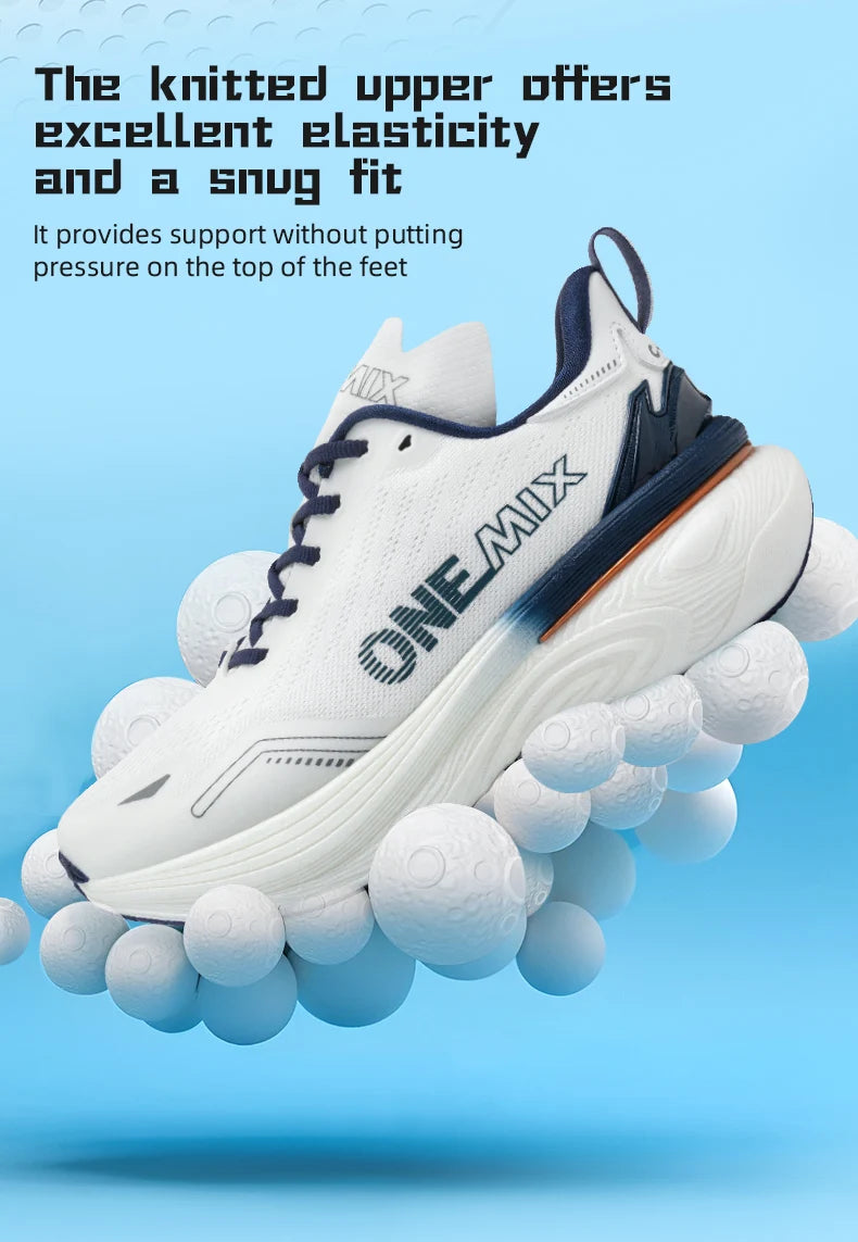 ONEMIX New Jogging Running Shoes Women and Men Light Sneakers Road Shoes Wear-resistant Fashion Sports Shoes Fitness