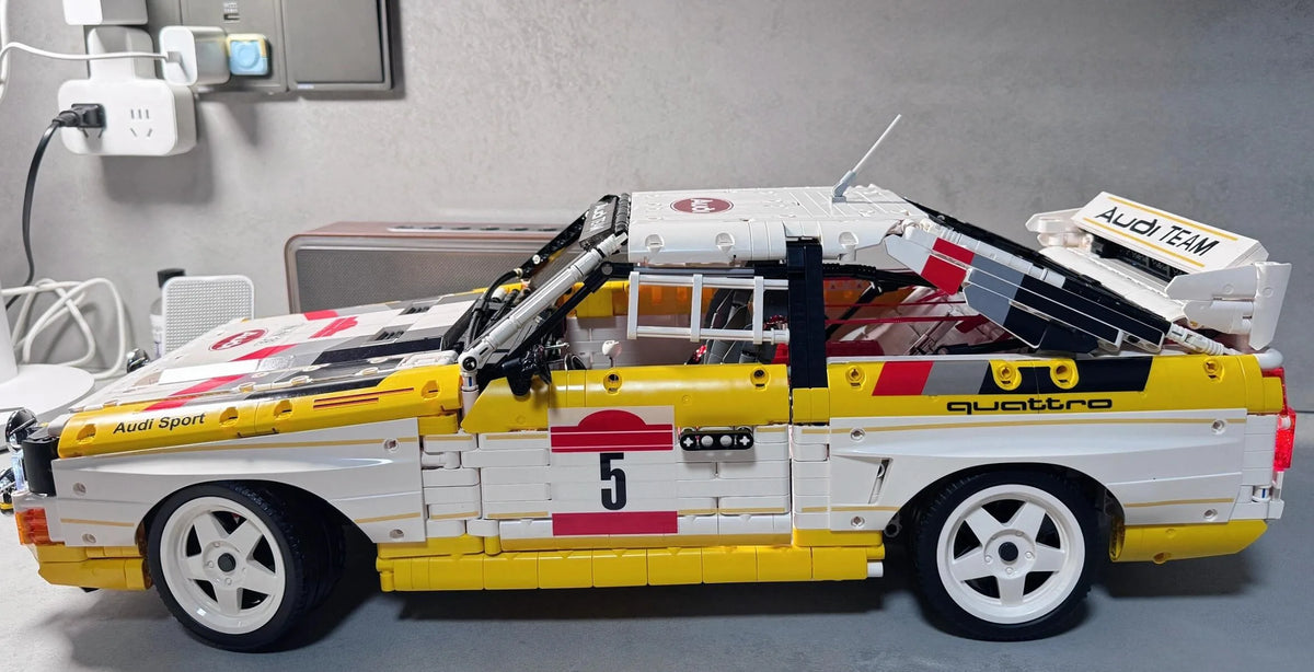 3887PCS Technical MOC 1:8 Racing Sport Retro Rally Car Building Blocks Classic Sportscar Model DIY Toys for Kid Adult Boys Gift