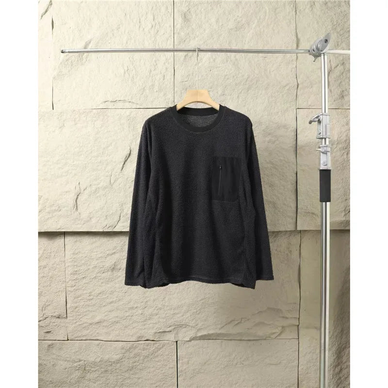 Outdoor Hiking and Cycling Casual Trend Loose and Smooth Fine Wool Soft and Comfortable Warm Base Layer T-shirt for Sports