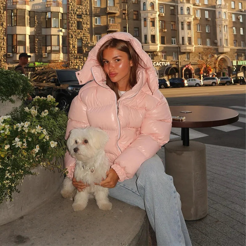 Women’s Hooded Puffy Cotton Jacket