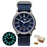 BERNY Titanium Watch For Men AR Coating Sapphire Fashion Wristwatch Luminous VH31 Ultra-thin Quartz Watch Waterproof 5ATM Watch