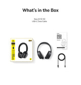 Baseus Bass EH10 NC Wireless Headphones Bluetooth 6.0 Noise Canceling 45dB Over Ear HeadsetSpatial Audio Earphone 80H Time