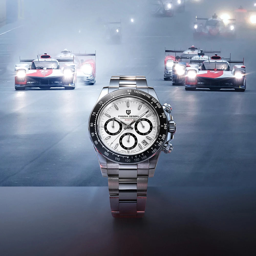 PAGANI DESIGN 2026 New Sports Chronograph Top waterproof Luxury Quartz Watch For Men Sapphire crystal Automatic Date Wrist watch