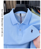 Premium Cotton Embroidered Long Sleeve Polo Shirt