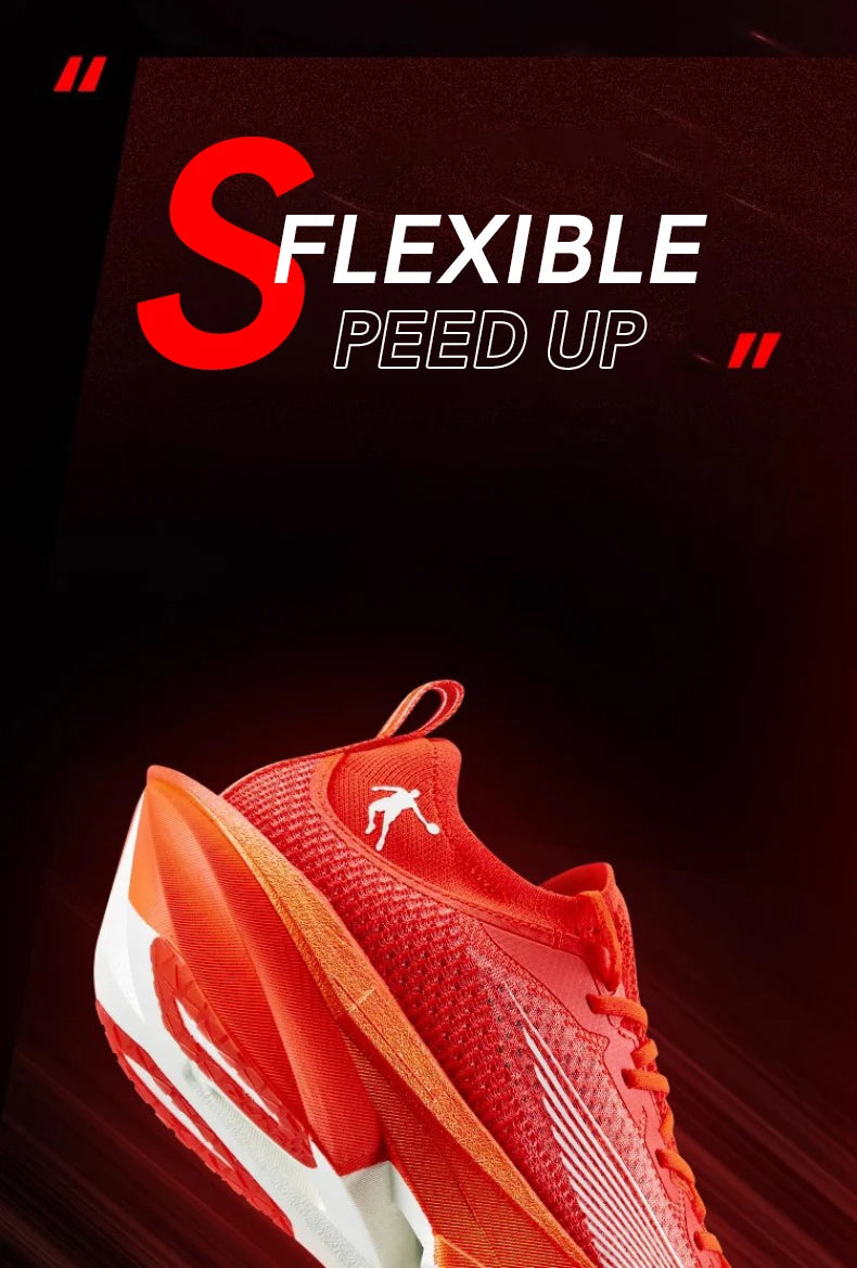 QIAODAN Feiying Plaid 2.0 Men Marathons Running Shoes Professional Carbon Plate Sport Shoes Rebound Racing Sneakers QDB023252290