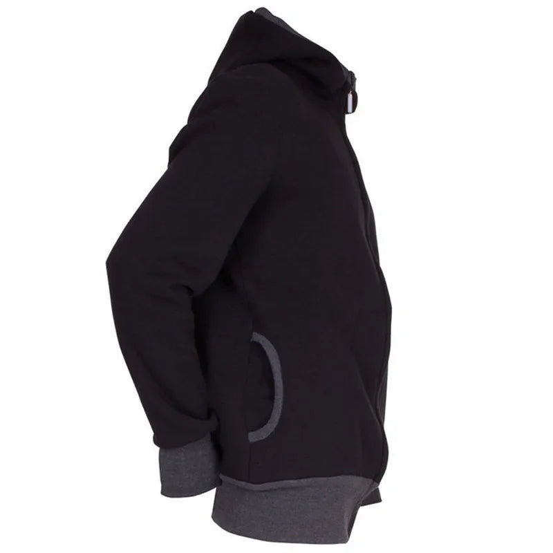 Men's Babywearing Zip-Up Hoodie