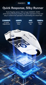 Attack Shark X11 & X11se Wireless Gaming Mouse,Bluetooth Tri-Mode Connection, PixArt PAW3311,Touch Magnetic Charging Base