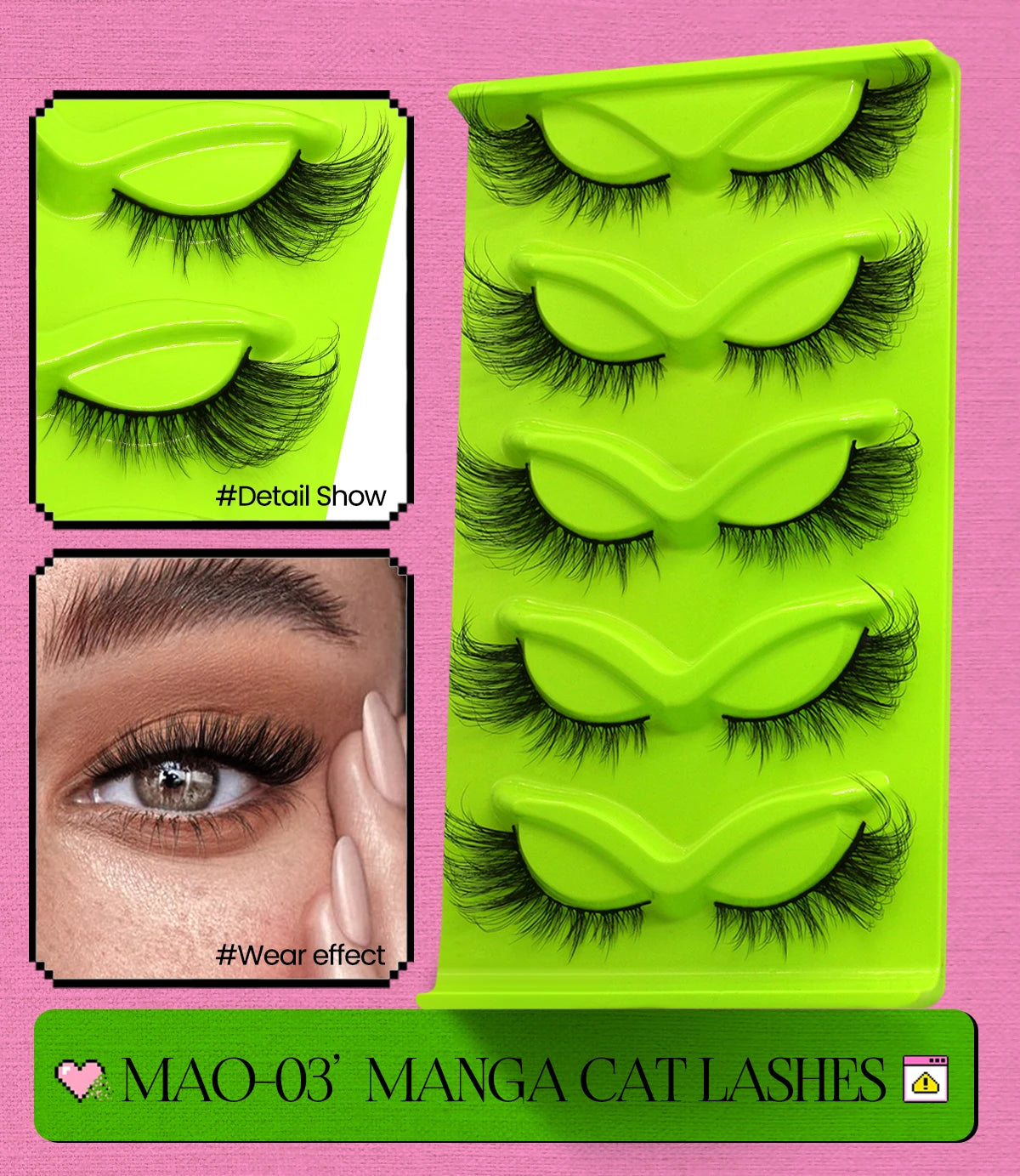 Optional 5Pairs 20Pairs Russian Strip Lashes 3D Mink Lashes Natural Dramatic Style Household Salon Eyelash Supply