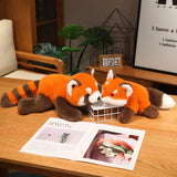 Plush Animal Cuddle Pillow – Raccoon, Fox & Red Panda