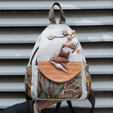 Luxury 3D Pumpkin Pattern Women Travel Backpack High Quality Linen Female Backpack Fashion Prettry Style Girls Daypack Backpack