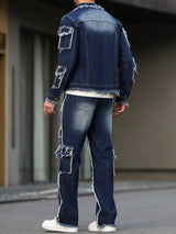 Men’s Classic Denim Utility Suit