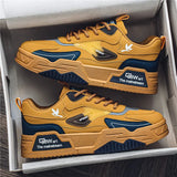 Men's Leather Low-Top Casual Sneakers