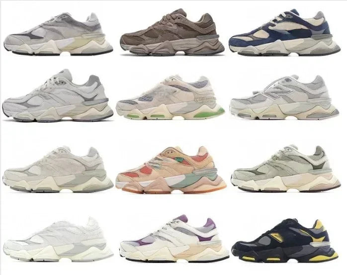 New 9060 retro durable sports shoes, height increasing, casual, breathable running shoes, men's and women's board shoes