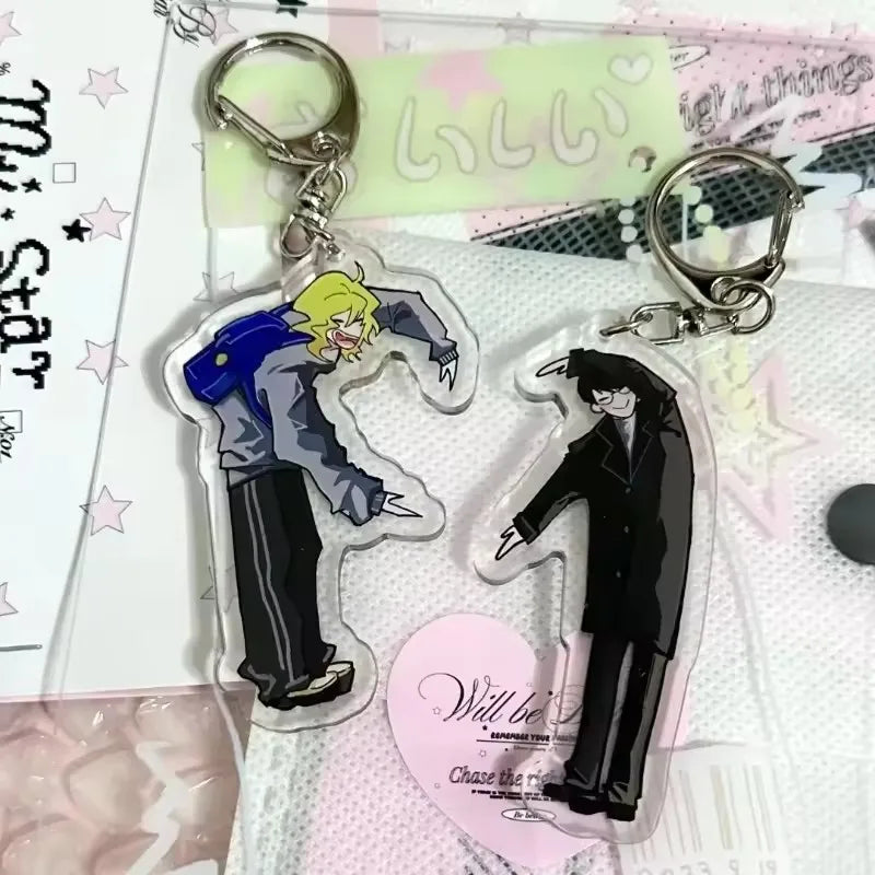 Anime Couple Acrylic Keychain Set