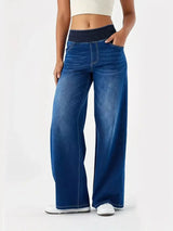 Women's Y2K Baggy Stretch Jeans – High Waist Loose Fit