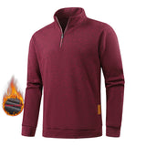 Men’s Fleece Half-Zip Turtleneck Sweatshirt