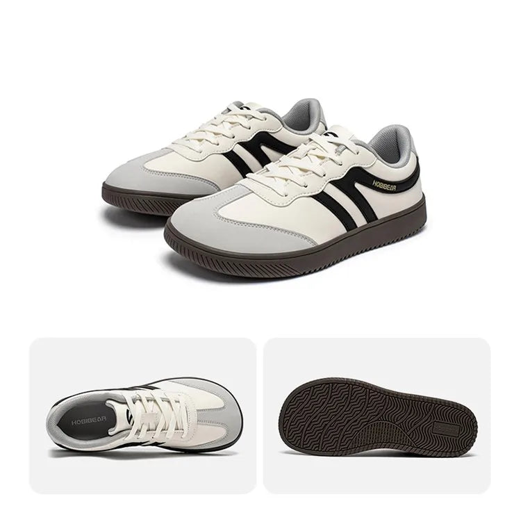 HOBIBEAR Wide Toe Lace-Up Sneakers