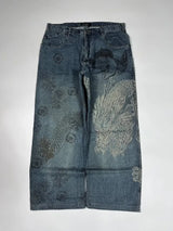 Dragon Print Y2K Baggy Jeans