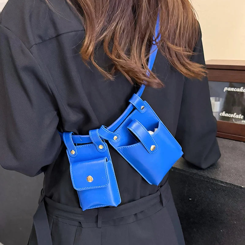 Designer Women Waist Bag 2024 summer Belt bag Phone Pack Trend Candy color Leather Shoulder Crossbody Chest Bags Lady Fanny Pack