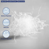Luxury 3D Bread White Goose Down Feather Pillows for Sleeping Body Neck Protection Bed Pillows Soft Comfort 100% Cotton Cover