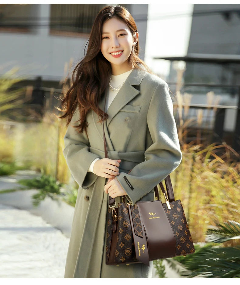 Luxury Print Leather Crossbody & Shoulder Bag