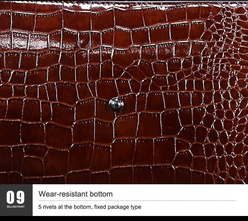 2024 New Cow Genuine Alligator Leather Travel Bags Luxury Men Large Capacity Portable Male Shoulder Bags Brand Travel Duffle Bag