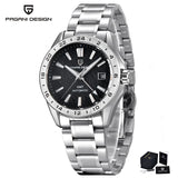 Pagani Design GMT Men's Mechanical Watch Luxury Sapphire Glass Stainless Steel Automatic Mechanical Men's Watch 100 Waterproof