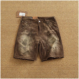 Men's Vintage Washed Cargo Shorts | Textured Cotton