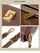 Genuine Leather Woman Bag Small Square Shoulder Bag Handbags Ladies Crossbody Bags Luxury Designer Minimalism Bag Tofu Bag