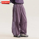 Men's Colorblock Wide-Leg Pants